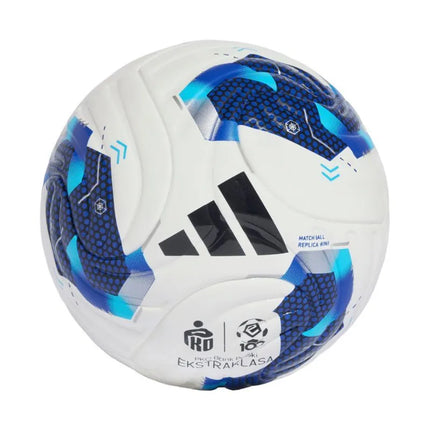 Futbolo kamuolys adidas Ekstraklasa 26/27 Mini, baltas ir mėlynas, KE5150