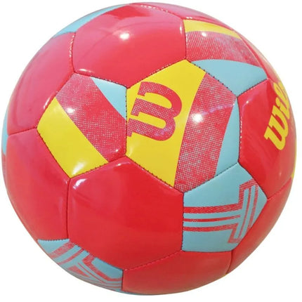 Futbolo kamuolys WILSON IMPACT SB, koralinis/geltonas/mėlynas, 5 dydis