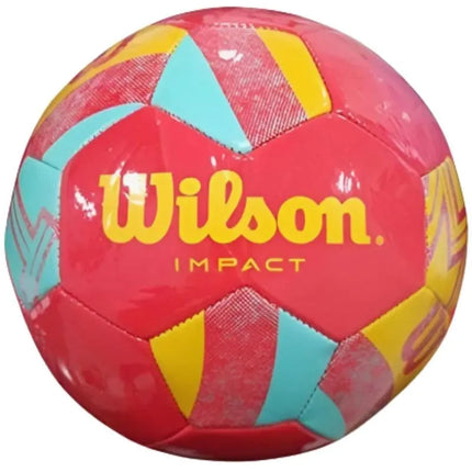 Futbolo kamuolys WILSON IMPACT SB, koralinis/geltonas/mėlynas, 5 dydis