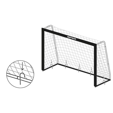 Futbolo vartai Meteor 240x160x85 cm 16927