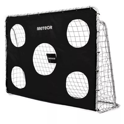 Futbolo vartai su taikinio kilimėliu Meteor 240x170x80 cm 16931
