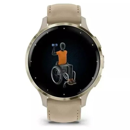 Garmin 010-02785-55 Išmanusis laikrodis / Sportinis laikrodis 3,05 cm (1,2") AMOLED 41 mm Skaitmeninis 390 x 390 px Lietimui jautrus ekranas Auksinis Wi-Fi GPS