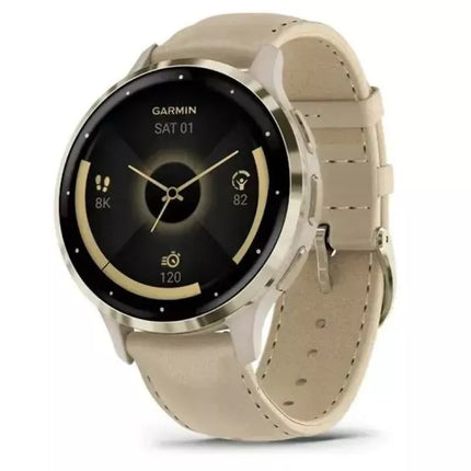Garmin 010-02785-55 Išmanusis laikrodis / Sportinis laikrodis 3,05 cm (1,2") AMOLED 41 mm Skaitmeninis 390 x 390 px Lietimui jautrus ekranas Auksinis Wi-Fi GPS