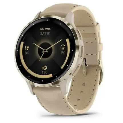 Garmin 010-02785-55 Išmanusis laikrodis / Sportinis laikrodis 3,05 cm (1,2") AMOLED 41 mm Skaitmeninis 390 x 390 px Lietimui jautrus ekranas Auksinis Wi-Fi GPS