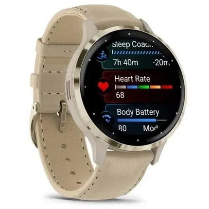Garmin 010-02785-55 Išmanusis laikrodis / Sportinis laikrodis 3,05 cm (1,2") AMOLED 41 mm Skaitmeninis 390 x 390 px Lietimui jautrus ekranas Auksinis Wi-Fi GPS