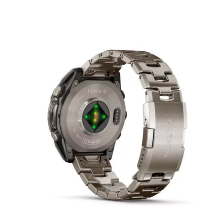Garmin Fenix 8 Amoled 47 mm Sapphire nerūdijančio plieno apyrankės sportinis laikrodis