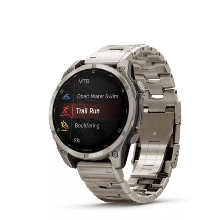 Garmin Fenix 8 Amoled 47 mm Sapphire nerūdijančio plieno apyrankės sportinis laikrodis