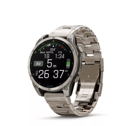Garmin Fenix 8 Amoled 47 mm Sapphire nerūdijančio plieno apyrankės sportinis laikrodis
