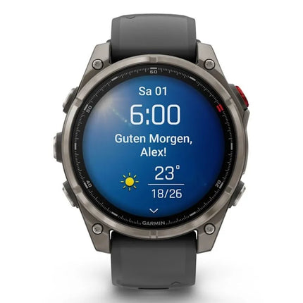 Garmin Fenix 8 PRO AMOLED 47 mm safyro ir titano sportinis laikrodis