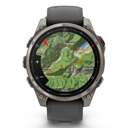 Garmin Fenix 8 PRO AMOLED 47 mm safyro ir titano sportinis laikrodis