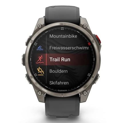 Garmin Fenix 8 PRO AMOLED 47 mm safyro ir titano sportinis laikrodis