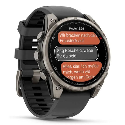 Garmin Fenix 8 PRO AMOLED 47 mm safyro ir titano sportinis laikrodis