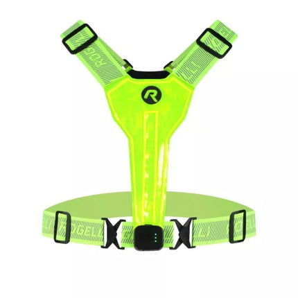 Geltona LED atspindinti liemenė su USB Rogelli