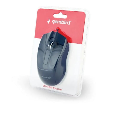 GEMBIRD MUS-3B-01 pelė (optinė; 1000 DPI; juoda)