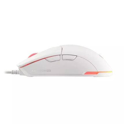 Genesis Krypton 750 Light 8000 DPI Žaidimų pelė PAW3333 RGB Balta