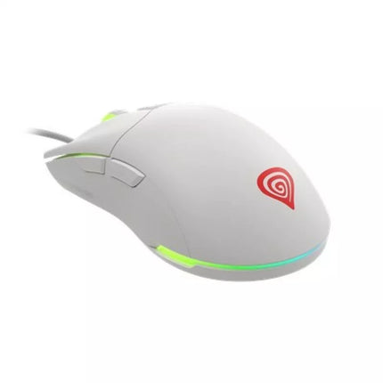 Genesis Krypton 750 Light 8000 DPI Žaidimų pelė PAW3333 RGB Balta