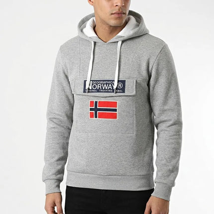 Geographical Norway Gadrien DB 054 M džemperis WW6114H/GN/Blended pilka / balta