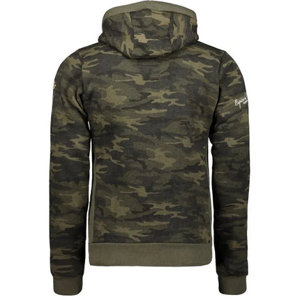 Geographical Norway GYMCLASS vyriški kamufliažiniai marškinėliai 100 (WT1663H/GN/MILITAIRE KAKI)