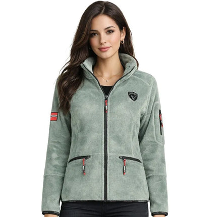Geographical Norway moteriškas flisinis džemperis Tisaline Almond Green Db Lady 047-1 migdolų žalia (WZ7987F/GN-ALMOND GREEN)