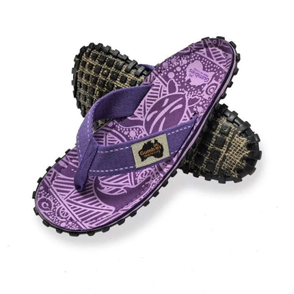 Gumbies Islander violetinės spalvos unisex šlepetės per pirštą GU-FFISL151