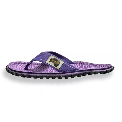 Gumbies Islander violetinės spalvos unisex šlepetės per pirštą GU-FFISL151