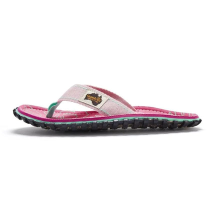 Gumbies moteriškos šlepetės per pirštą ISLANDER FLIP-FLOP BLUSH HIBISCUS
