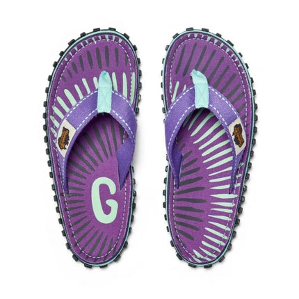 Gumbies unisex šlepetės per pirštą ISLANDER FLIP-FLOP BLUEBERRY BURST