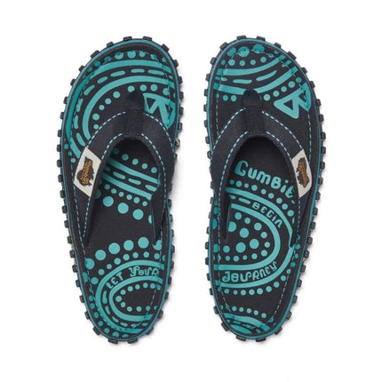 „Gumbies“ unisex šlepetės per pirštą ISLANDER FLIP-FLOP DOTTY