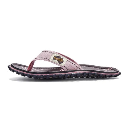Gumbies unisex šlepetės per pirštą ISLANDER FLIP-FLOP PALM LEAF PINK