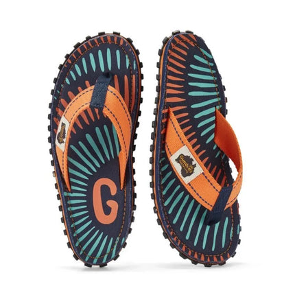 Gumbies unisex šlepetės per pirštą ISLANDER FLIP-FLOP TANGERINE BURST