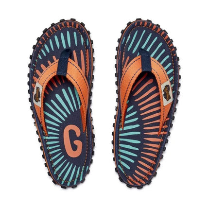 Gumbies unisex šlepetės per pirštą ISLANDER FLIP-FLOP TANGERINE BURST