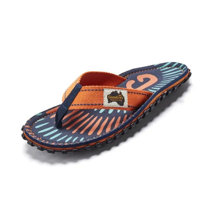 Gumbies unisex šlepetės per pirštą ISLANDER FLIP-FLOP TANGERINE BURST