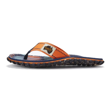 Gumbies unisex šlepetės per pirštą ISLANDER FLIP-FLOP TANGERINE BURST