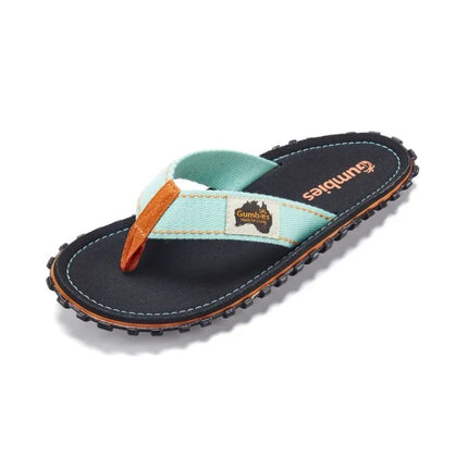 Gumbies unisex šlepetės per pirštą ISLANDER FLIP-FLOP, trispalvės, juodos