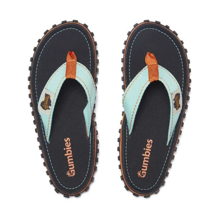 Gumbies unisex šlepetės per pirštą ISLANDER FLIP-FLOP, trispalvės, juodos