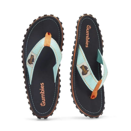 Gumbies unisex šlepetės per pirštą ISLANDER FLIP-FLOP, trispalvės, juodos