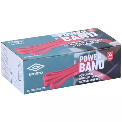 GUMINĖ JĖGOS JUOSTA PASIPRIEŠINIMO JUOSTA 25KG UMBRO
