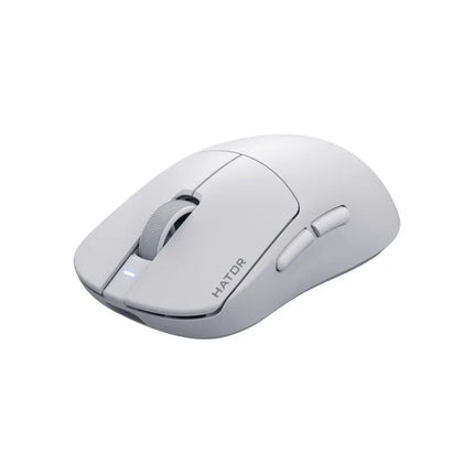 HATOR Quasar 3S Ultima 8K belaidė žaidimų pelė, dešiniarankiams, RF belaidė + „Bluetooth“ + USB Type-C, optinis jutiklis, 30000 DPI