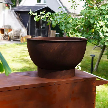 „Heat Trolle HBBQ.005R“ rūdžių spalvos sodo virtuvė