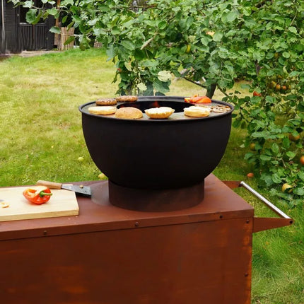 „Heat Trolle HBBQ.005R“ rūdžių spalvos sodo virtuvė