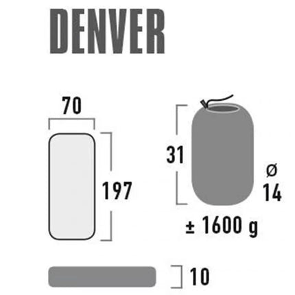 High Peak Denver čiužinys 197x70x10 41027