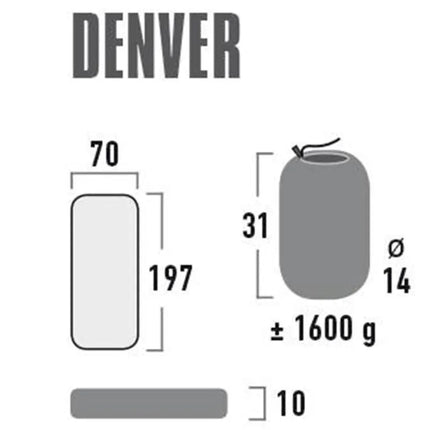 High Peak Denver čiužinys 197x70x10 41027