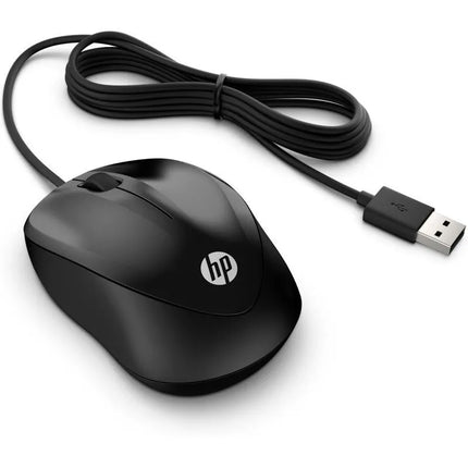 HP 1000 laidinė optinė pelė su 3 mygtukais ir 1000 DPI, juoda, 4QM14AA