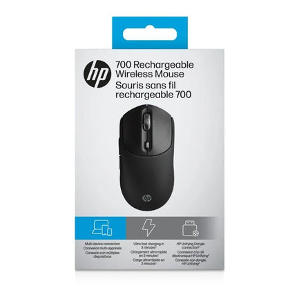 HP 700 įkraunama belaidė pelė, juoda, su baterija AZ7B0AA