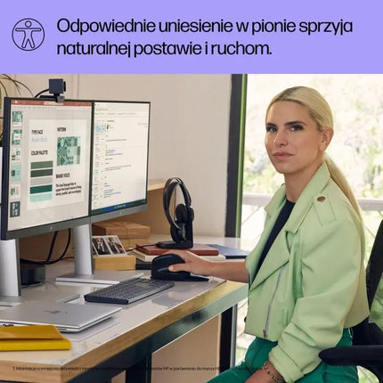 HP 920 ergonominė vertikali belaidė pelė, juoda