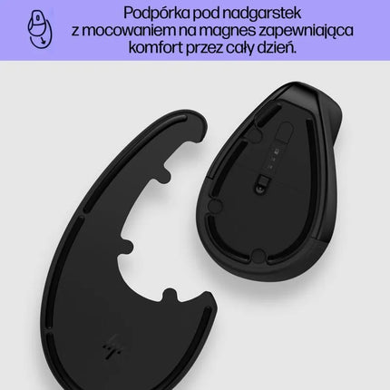 HP 920 ergonominė vertikali belaidė pelė, juoda