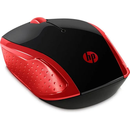 HP belaidė pelė 200 Empress Red, belaidė pelė, raudona ir juoda, 2HU82AA