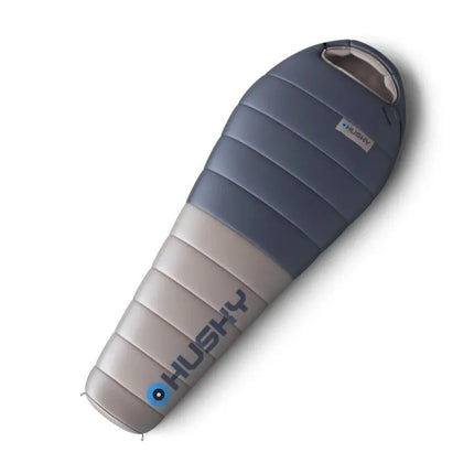 Husky DOPY pūkinis miegmaišis -25 °C, 85 x 220 cm, 1,69 kg, mėlynai pilkas