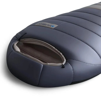 Husky DOPY pūkinis miegmaišis -25 °C, 85 x 220 cm, 1,69 kg, mėlynai pilkas