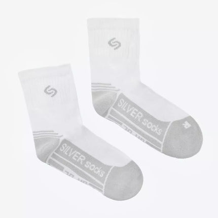 Inmove Athletic D.Silver M dydžio kojinės INMOVEATHLETICD.SILVER Balta/Pilka